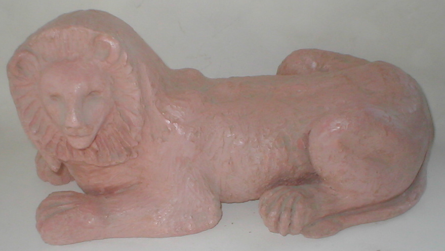 sculpted lion