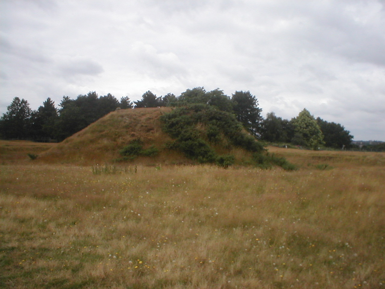 Reconstructed burial mound at Sutton Hoo